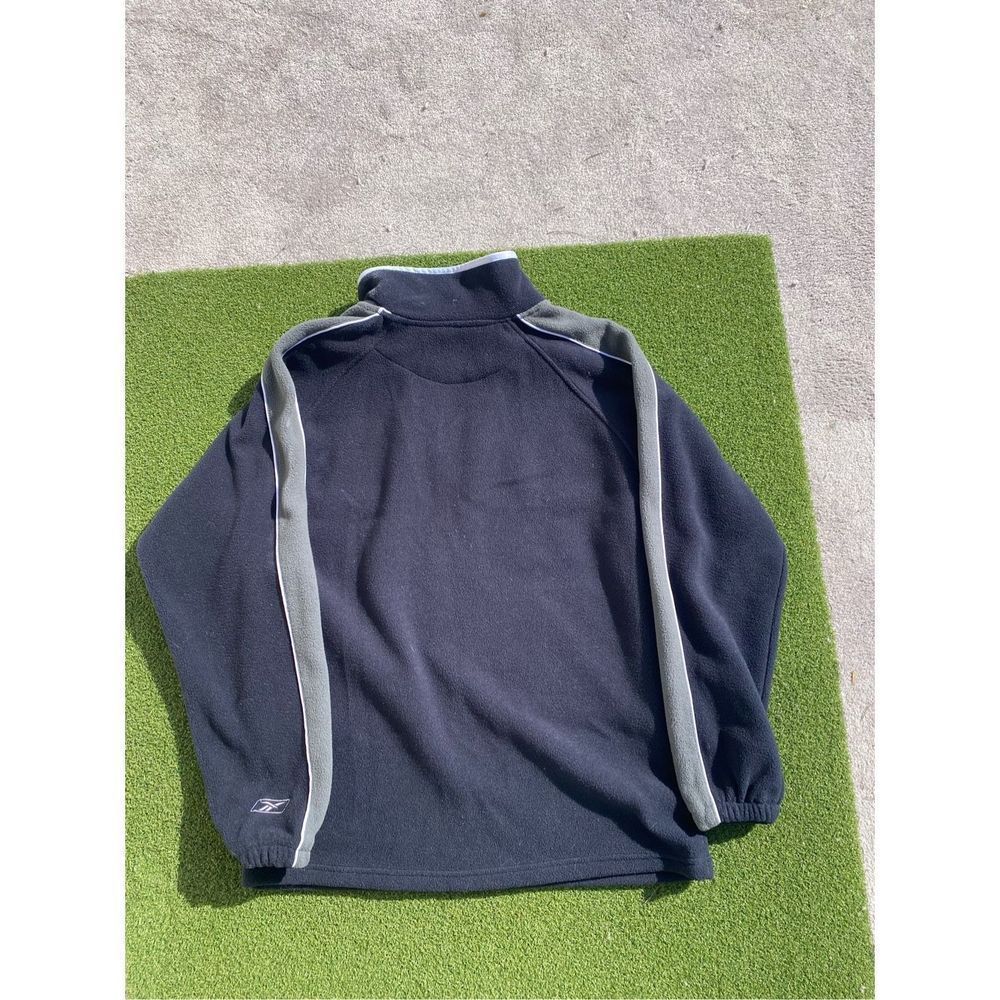 Vintage LA St Louis Rams Mens Medium Quarter Zip Fleece Jacket Pullover Blue Poc - Picture 6 of 6